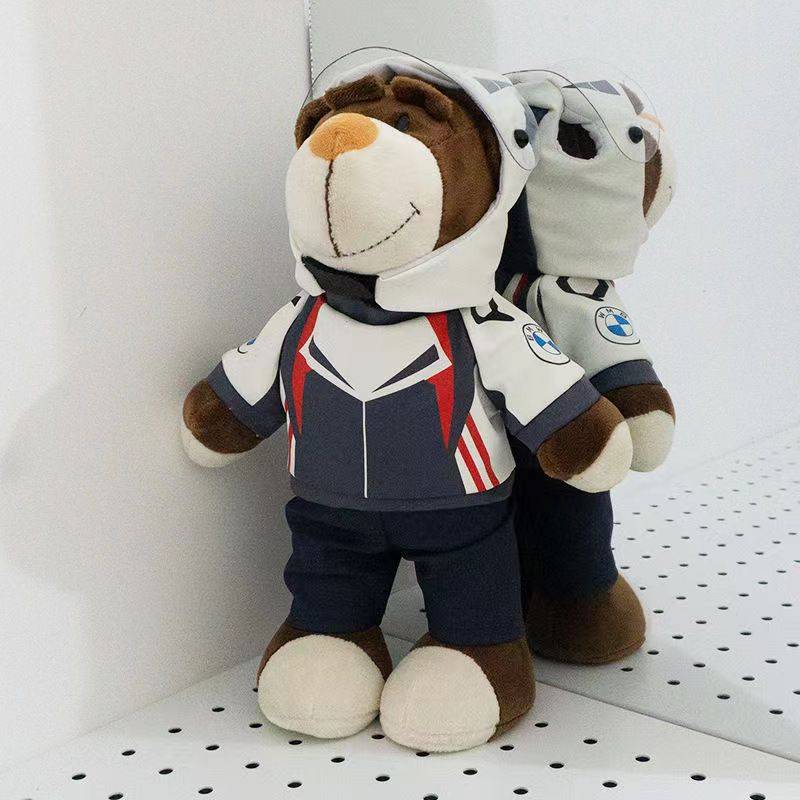 Blue and white bear